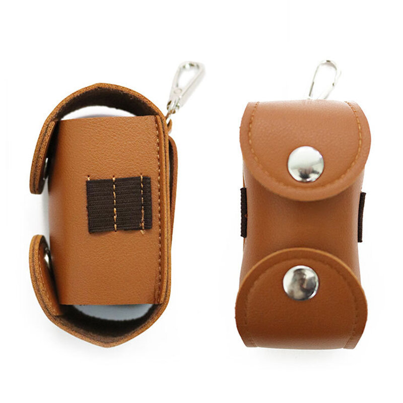 Bolsa de almacenamiento portátil para llaves de pelota de Golf, contenedor de cuero de imitación, para llaves