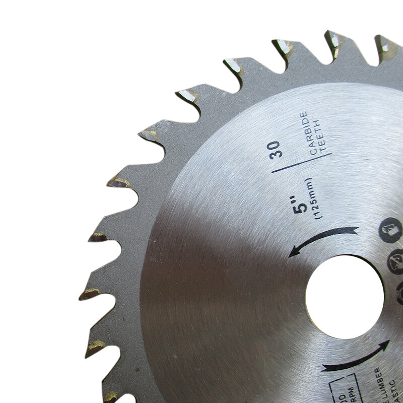Carbide Circular Saw Blade 125x20mm 30T Tipped Wood Cutting Woodworking Saw Blades Wood Cutter Tools