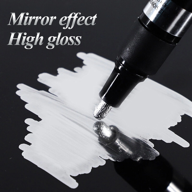 Specchio SIPA marcatore cromato 2.0/3.0mm argento riflettente luminoso inchiostro impermeabile scarica forniture scolastiche fai-da-te di lunga durata