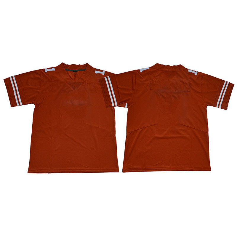 Dostosowane ściegu męskie koszulki futbol amerykański Texas fanów sportu koszulki Ehlinger Jersey