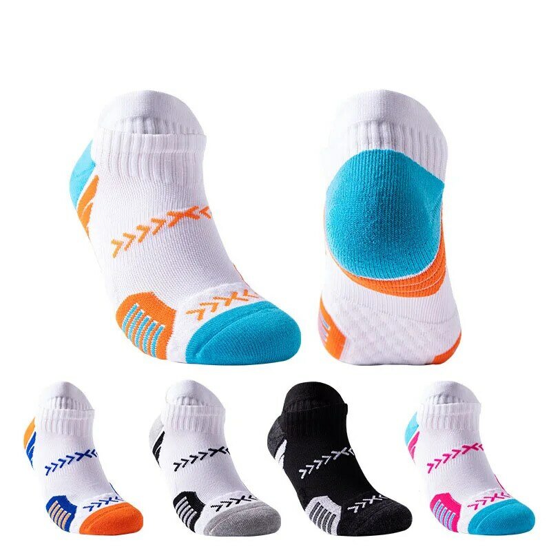 5 Pairs Athletic Sport Running New Socks For Men Colorful Cotton Breathable Deodorant Quick-Drying Ankle Boat Socks Brand