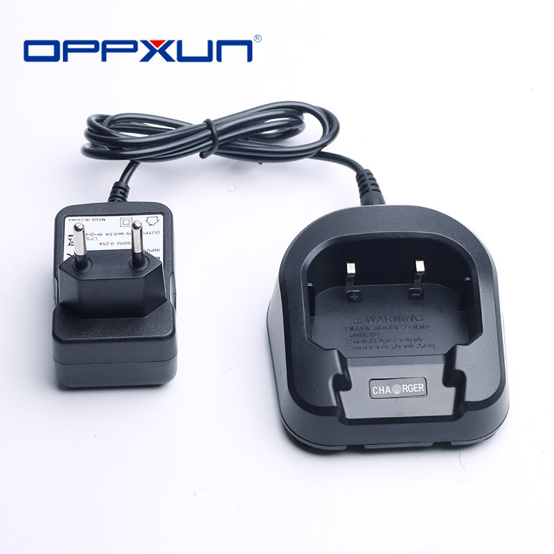 OPPXUN แบบพกพาวิทยุของแท้เดสก์ท็อปฐานถาด EU AU UK Us Adapter สำหรับ Walkie Talkie Baofeng UV-82 UV82อุปกรณ์เสริม