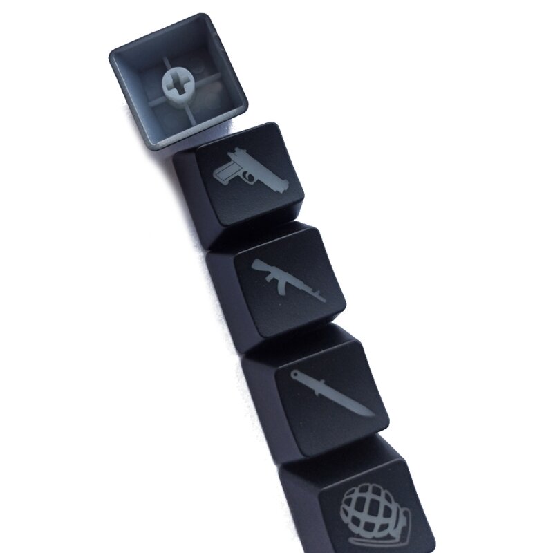 5Pcs Oem R4 Profiel Abs Backlit Keycap Gaming Keycaps Key Button Keycaps Abs Cap Voor Cherry Mx Mechanische Toetsenbord cs Gaan
