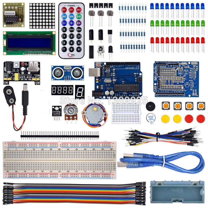 Project Super Starter Kit لـ Arduino R3 Mega 2560 ، مجموعة لوحة توصيل روبوت نانو