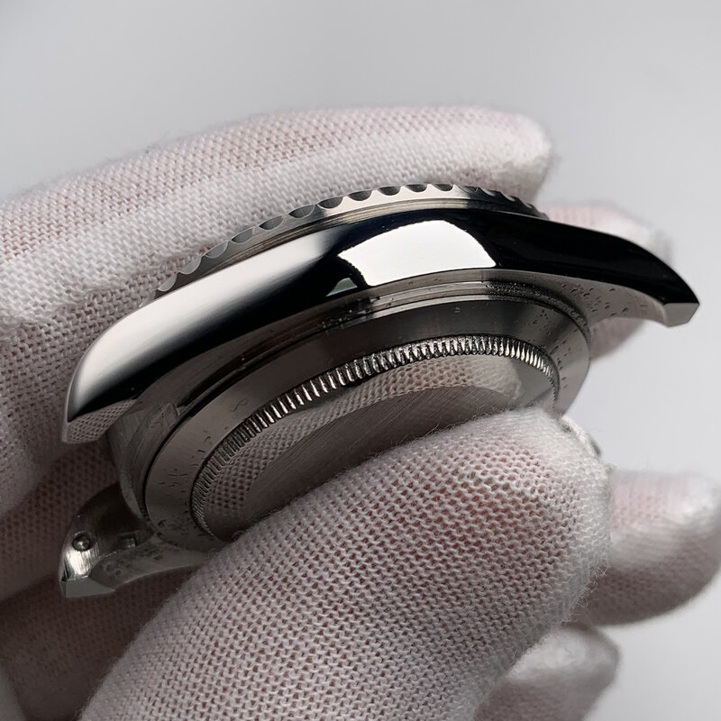 อัตโนมัตินาฬิกา Sapphire แก้ว NH35นาฬิกาข้อมือสแตนเลสสตีลผู้ชาย Dial Bezel Lume กล่อง H322