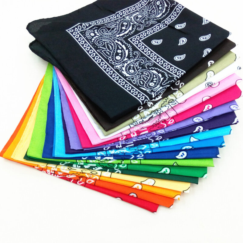 Moda Unisex Bandana sciarpa Hip Hop ciclismo escursionismo foulard impacchi da polso magico quadrato fazzoletto stampa anacardi accessori per capelli