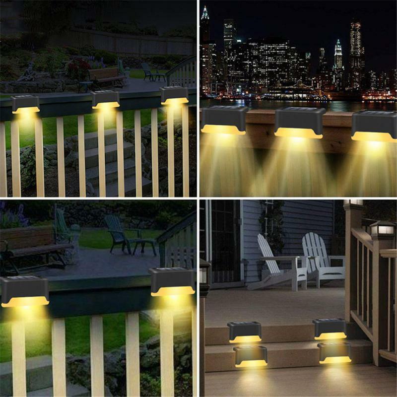 Lampe solaire LED imperméable, éclairage d'extérieur, luminaire de paysage, idéal pour un jardin, un plancher, un balcon ou une clôture, 1/4/8 unités