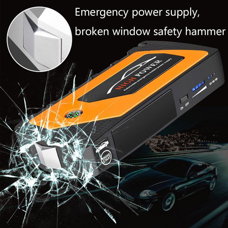12v Car Jump Starter Emergency Starting Power Starting Device Portable Power Source Power Bank 18000mAh /69800mAh For Car