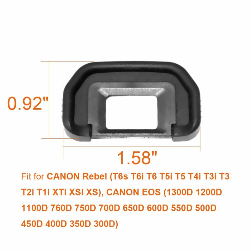 캐논 교체용 아이컵 접안 렌즈 EF, Rebel T6s T6i T6 T5i T5 T4i T3i T3 T2i EOS 300D 350D 400D, 2 개입