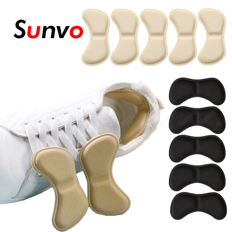 5 pares de almofadas de calcanhar para sapatos femininos enchimento forro de calcanhar adesivos para saltos altos anti-usar adesivo alívio da dor protetor almofada