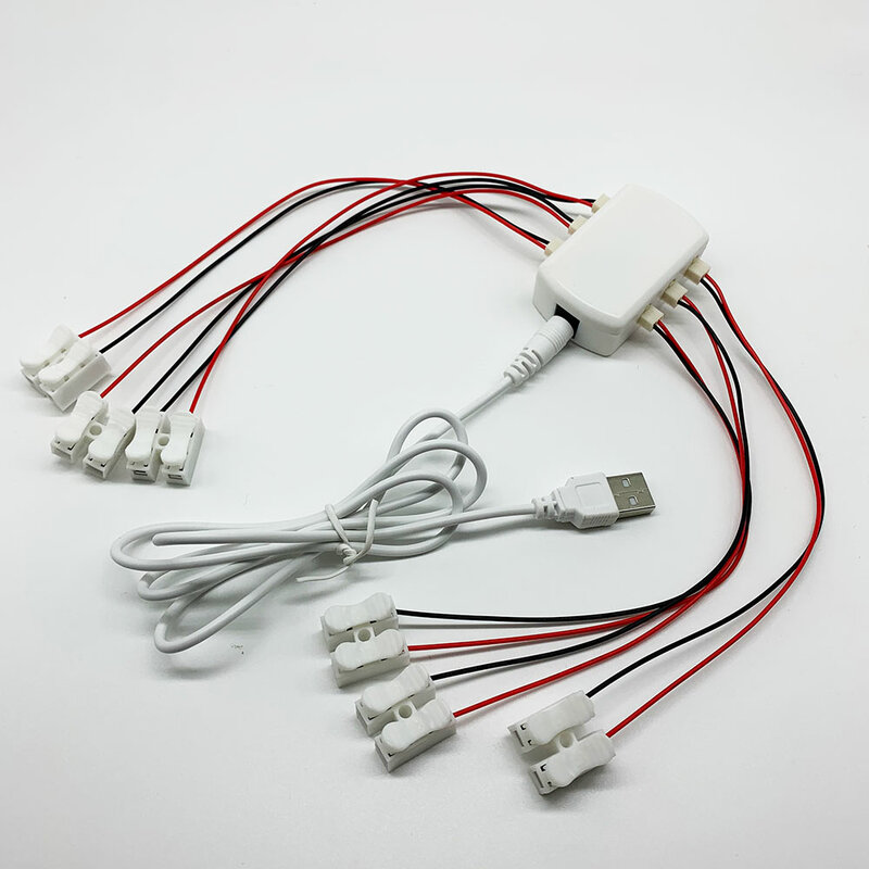 5V USB Adapter AC/DC/Nguồn Điện 6 Cổng Đầu Ra Đường Sắt Bố Cục/Đường Sắt Bố Cục/xe Lửa Bố Cục/Đèn LED Đường Phố Bố Trí Chiếc Lược Ngà
