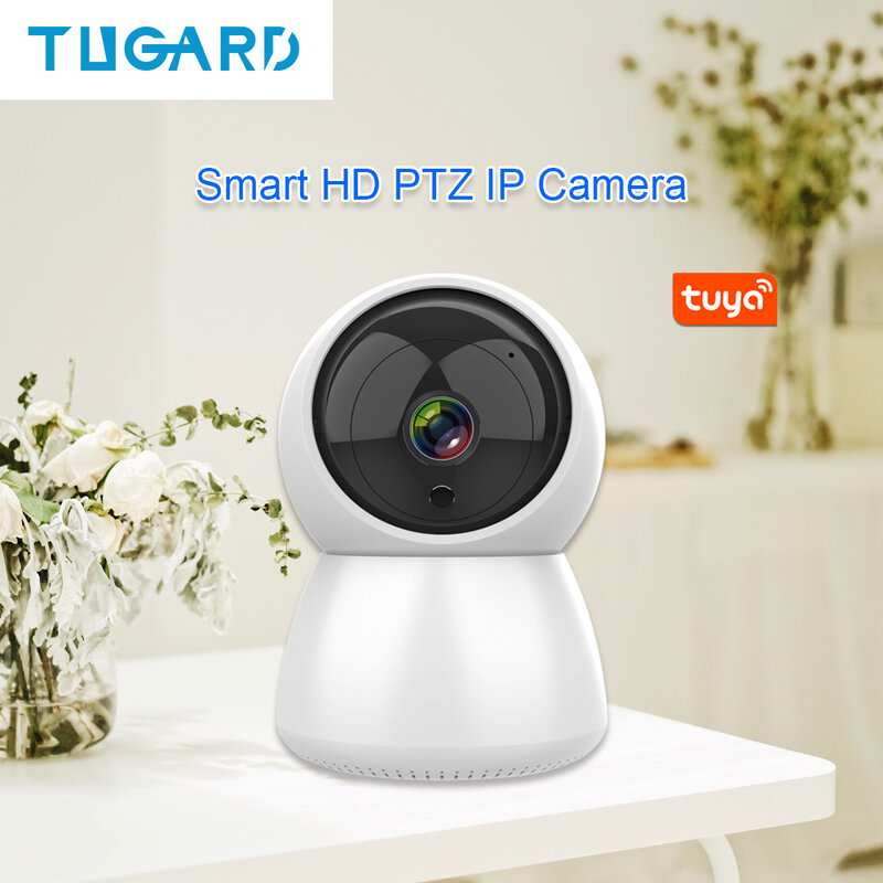 TUGARD-cámara de vigilancia C24 Tuya, Monitor de bebé, seguridad del hogar, inalámbrica, WIFI, PTZ, 1080P, HD