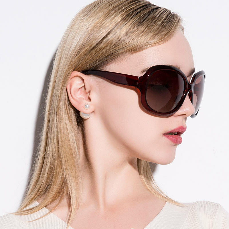 2020 Retro Classic Women Polarized Sunglasses Oversized Shape Oculos De Sol Feminino Fashion Sunglaasses UV400 Lady Gift Gafas