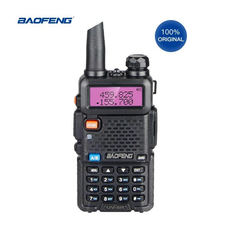 لاسلكي تخاطب Baofeng الأشعة فوق البنفسجية 5R VHF/UHF 136-174Mhz و 400-520Mhz ثنائي النطاق اتجاهين لحم الخنزير راديو BF UV-5R المحمولة BAOFENG أجهزة اتصال لاسلكية