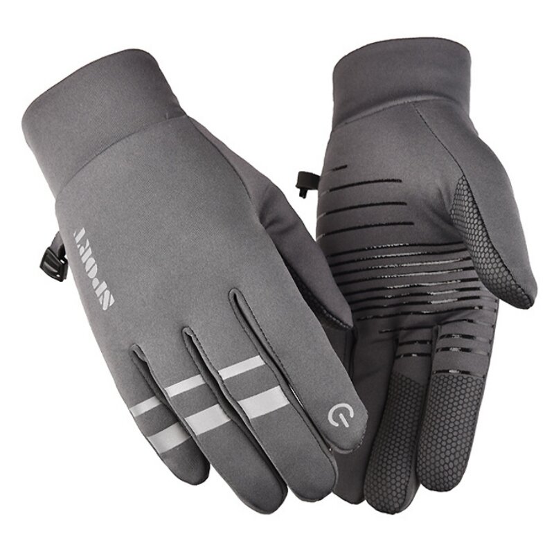 Luvas unissex para motociclismo, luvas de dedos quentes antiderrapantes com tela sensível ao toque para motociclismo, ski, ciclismo e outros esportes