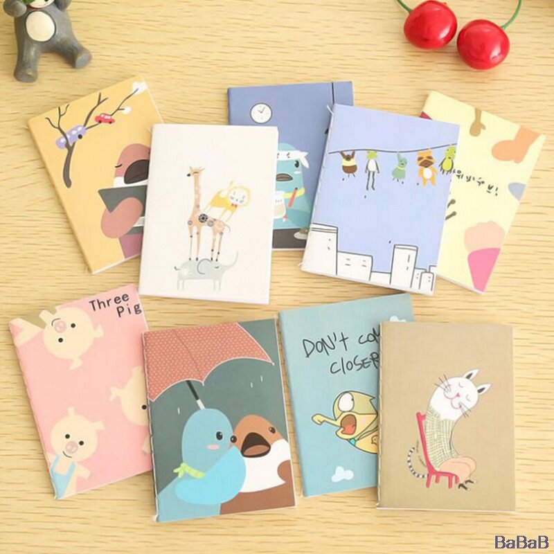 Bloc de notas Retro para niños, cuaderno con imagen de dibujos animados, estilo coreano, Kawaii, 1 unidad