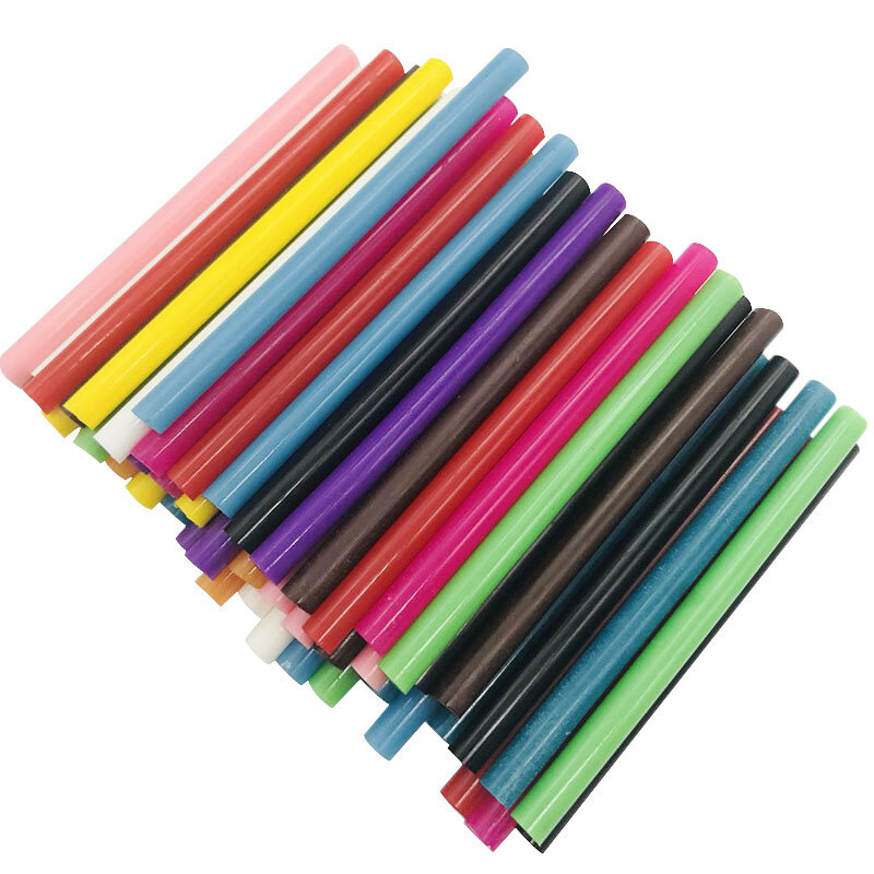 Mix Kleurrijke 7X100Mm Hot Melt Lijm Sticks 7Mm Voor Elektrische Lijmpistool Craft Diy Hand Reparatie accessoires Zelfklevende Zegellak Stok