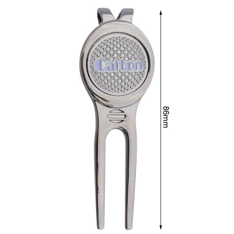 Golf Divot Repair Tool with Ball Marker, A Unique and Multi-Functional Zinc Alloyed Metal Golf Accessory