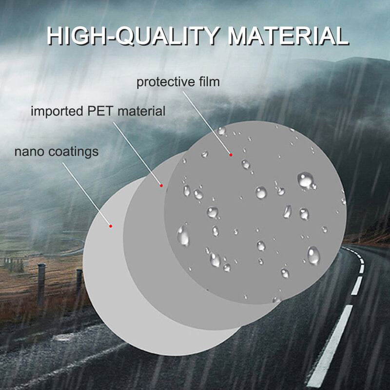 Motorhelm Waterdichte Lens Film Universele Regen En Mist Bescherming Film Transparante Lens Sticker Helm Vizier Shield Toool