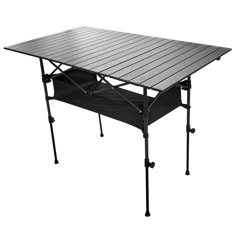 Outdoor Folding Table Chair Camping Aluminium Alloy Picnic Table Waterproof Durable Folding Table Desk For 95*55*68cm