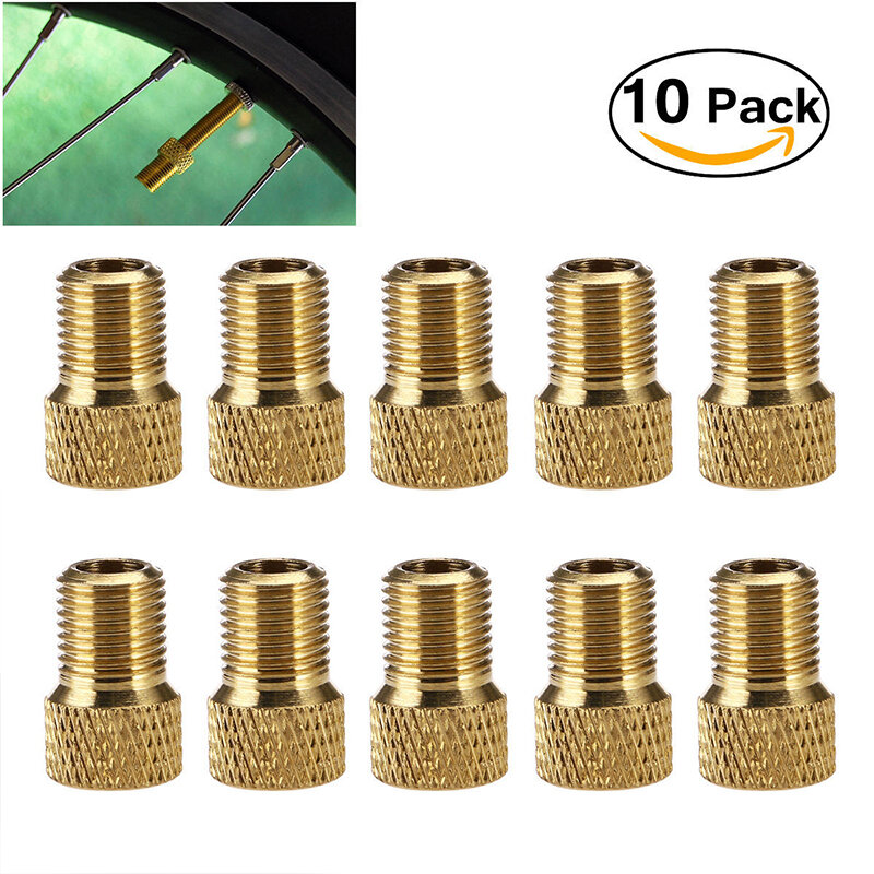 1/10PCS Bicycle Valve Adapter Cap Presta To Schrader Adapter French Valve Bike Nozzle Inflator Nipple Mtb Bicycle Accessories