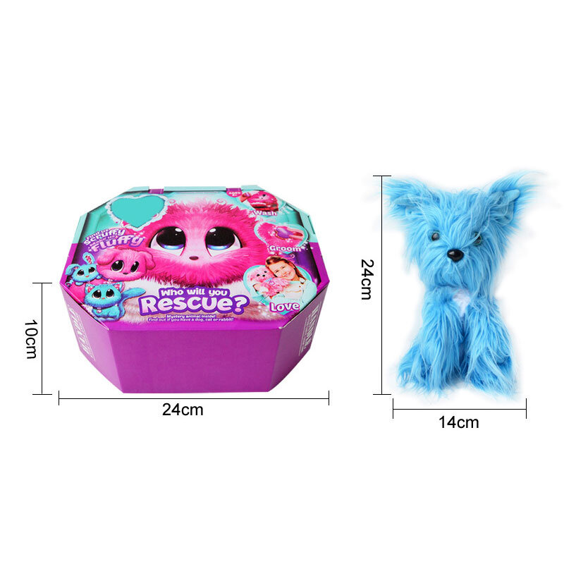 Scruff a Luvse-muñeco de peluche de algodón para niños y niñas, juguete sorpresa, gato, perro, conejo, regalo de cumpleaños