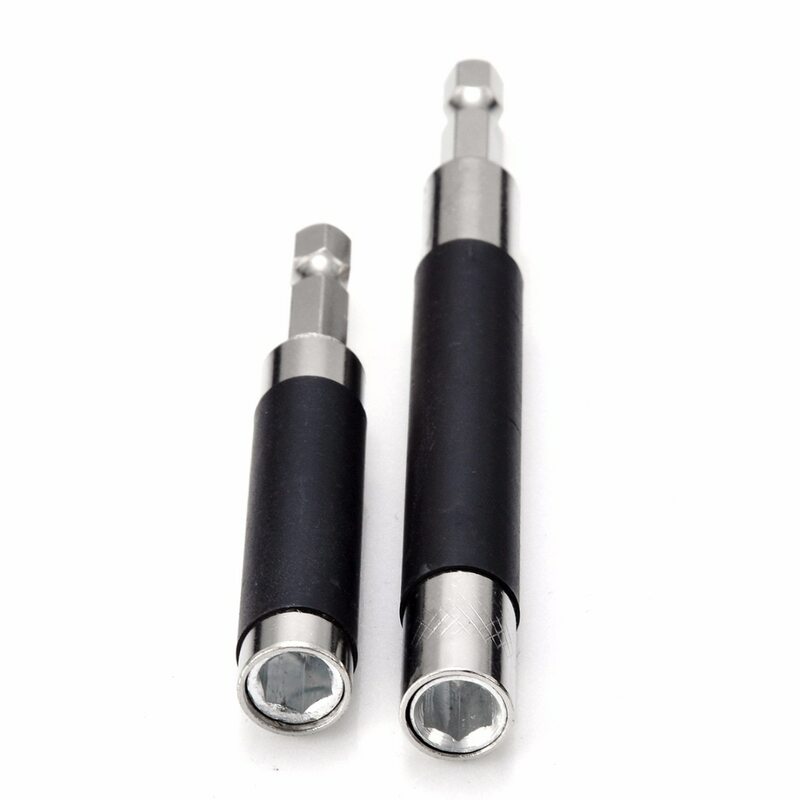 2pcs Extension Hex Screw Socket Magnetic Impact Driver Drill Bit Holder Adapter For Home Tools