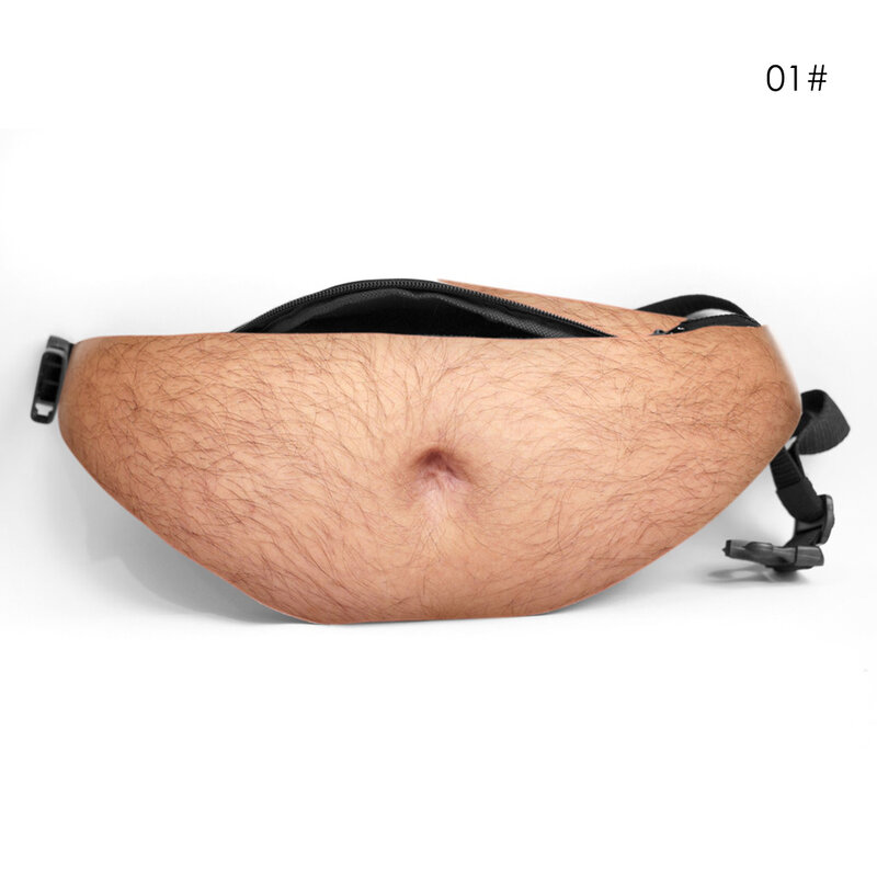Bod Beer Fat Belly Waist Bags Fanny Pack Flesh Colored Anti-Theft Stealth Beer Belly Coin Purse Belly Belly Pocket