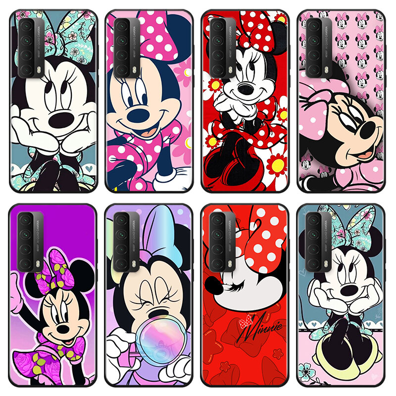 Per Huawei Y9A Y9S Y9 Y8P Y8S Y7A Y7P Y7 Y6 Y6P Y6S Y5P Prime Pro 2019 2020 custodia morbida per telefono TPU Disney Minnie Mouse