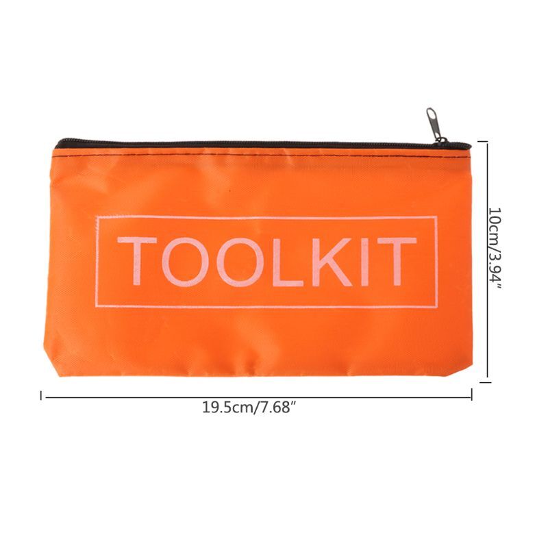 Bolsas de almacenamiento con cremallera, bolsa de herramientas de tela Oxford impermeable, kits de herramientas de Hardware 449C, 5 uds.