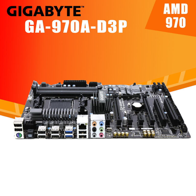 Zócalo AM3 +/AM3 GA-970A-D3P Gigabyte, Placa base AMD 970 FX/Phenom II/Athlon II DDR3 32GB PCI-E 2,0, Placa base de escritorio 970, Mée AM3 +