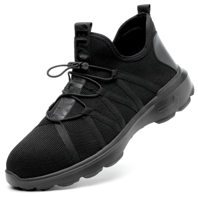 XIZOU-botas de seguridad de malla de aire para hombre, zapatos de trabajo indestructibles, con punta de acero, a prueba de perforaciones, 2020