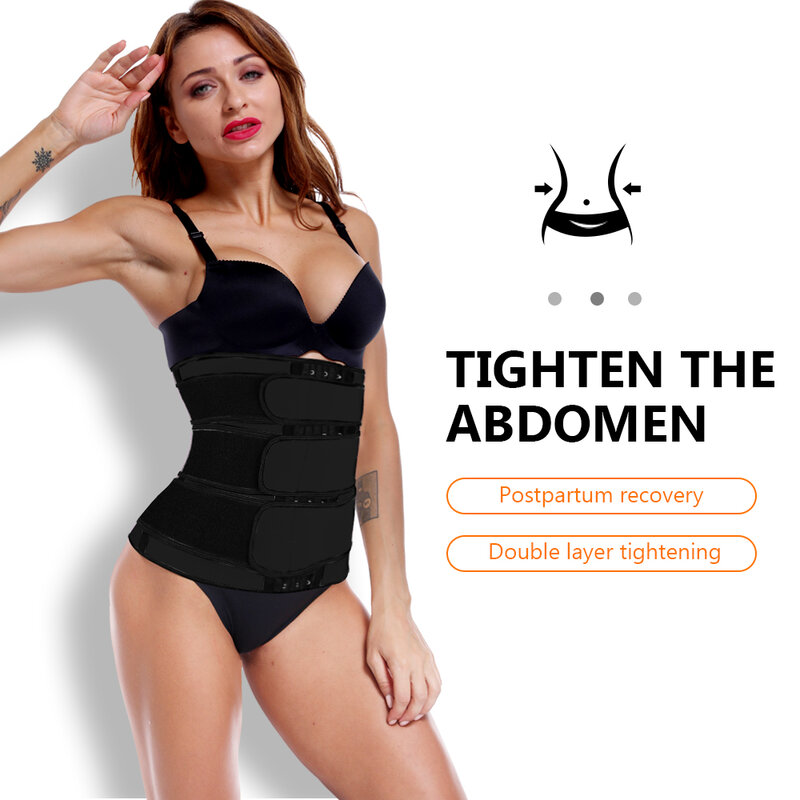 เอวเทรนเนอร์ Body Shaper Slim สำหรับผู้หญิงควบคุม Tummy สายรัด Waste Trainer Shapewear ผู้หญิงรัดตัว Fajas Colombiana