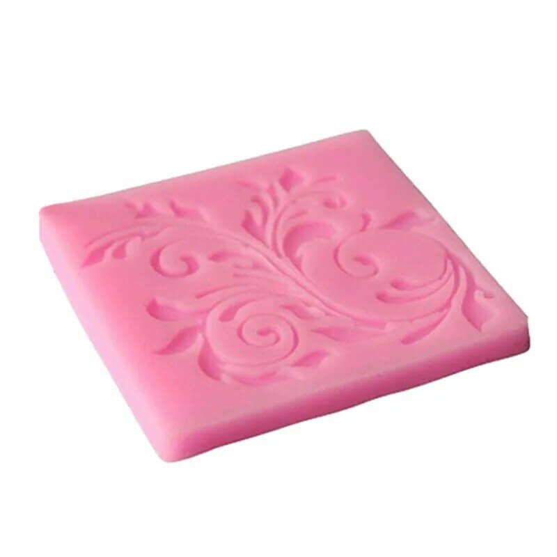 Leaf Flower Silicone Fudge Mold Lace Mold Kitchen Baking Tool Baking Tray Mold,Chocolate Candy Cake Decoration SQ0531