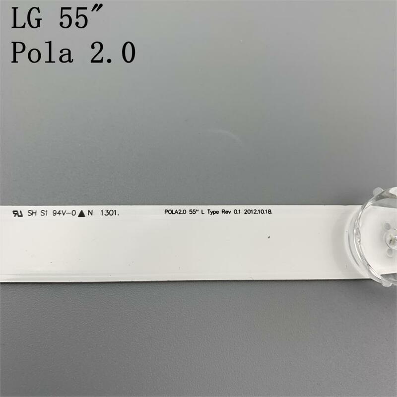 Nowy 14 sztuk listwa oświetleniowa LED dla LIG 55LA6205 55LA6200 55LA6210 55LA6208 LN54M550060V12 INNOTEK POLA2.0 55 R L POLA 2.0 55 cal