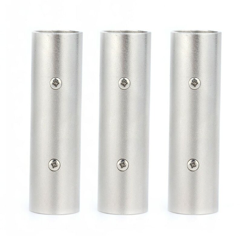 3PCS High Quality 3 Pin XLR Plug Nickel Plated Coupler Male Gender Changer Audio Microphone Adapter Converter
