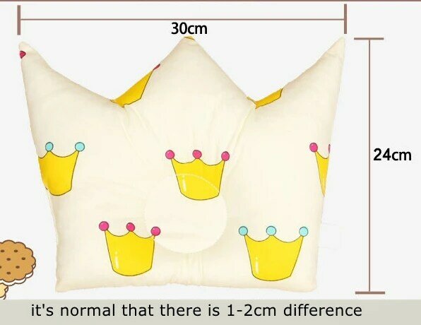 Cute Crown Pillows For Newborn Baby Head Shaping Protection  Baby Security Pillow Cushion In Bed Kids Pillow Beddroon Decor