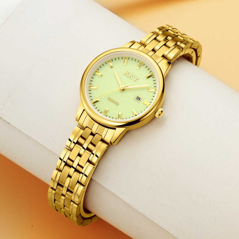 Роскошные брендовые кварцевые наручные часы KKY для влюбленных мужчин и женщин, креативные светящиеся часы для пар, часы, новинка 2021