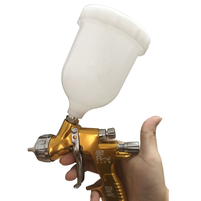 Plastic Thicken Paint Pot 600ml Upper Spray Paint Gun Cup Pot Pneumatic Tool Accessories For Devilbiss Tt/gfg/gti