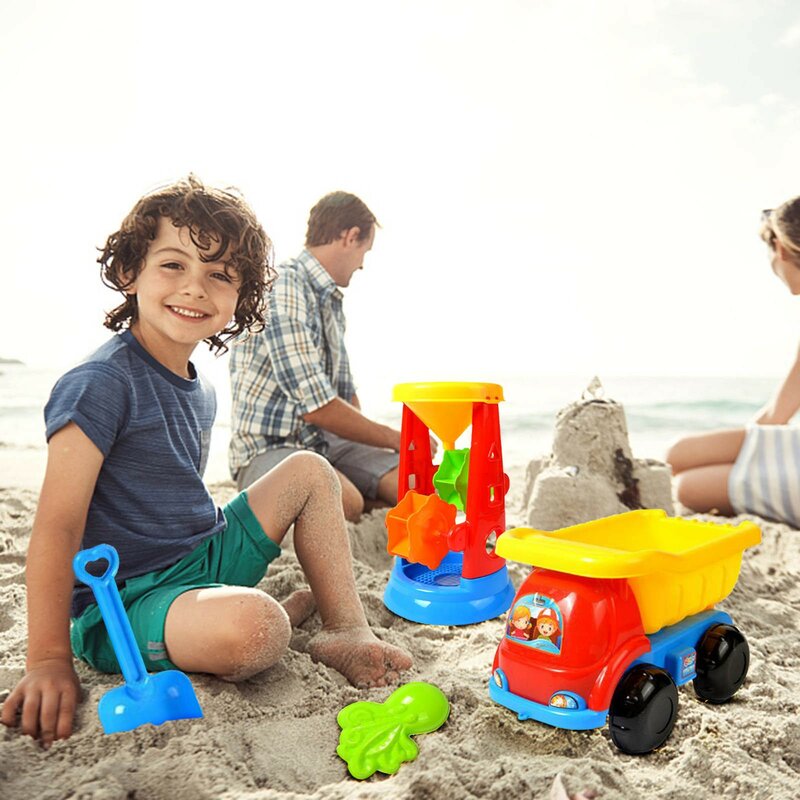 Brinquedos de praia para crianças 5-20 peça conjunto de areia de brinquedo de praia areia jogo de areia brinquedo de verão ao ar livre brinquedo de praia jogo de água de areia carrinho de jogo