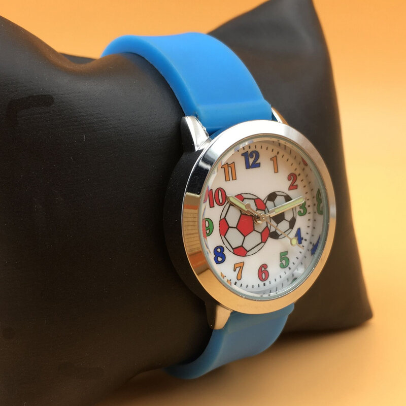 Популярные модные часы для детей, аналоговые кварцевые часы для мальчиков, прозрачные силиконовые Милые студенческие наручные часы для дев...