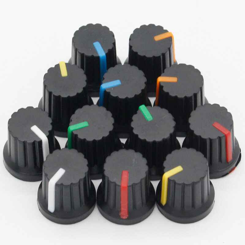 Menor!! Hot trade services 12 peças de diâmetro do eixo de plástico com rosca, furo, botões de panela