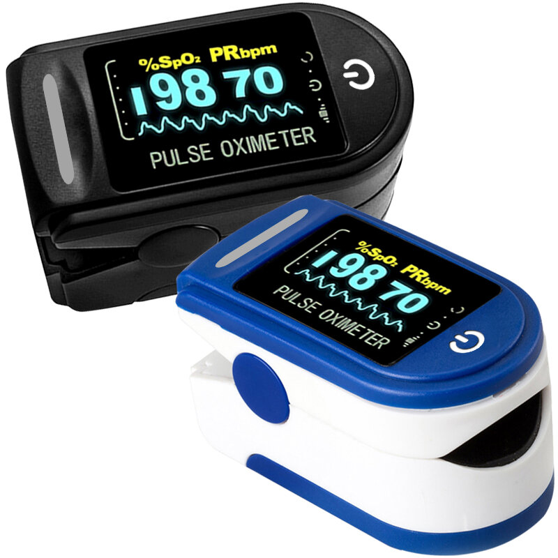 Oxímetro Digital De pulso con pantalla OLED, Sensor De oxígeno en sangre, medidor De medición para deportes en el hogar, con caja