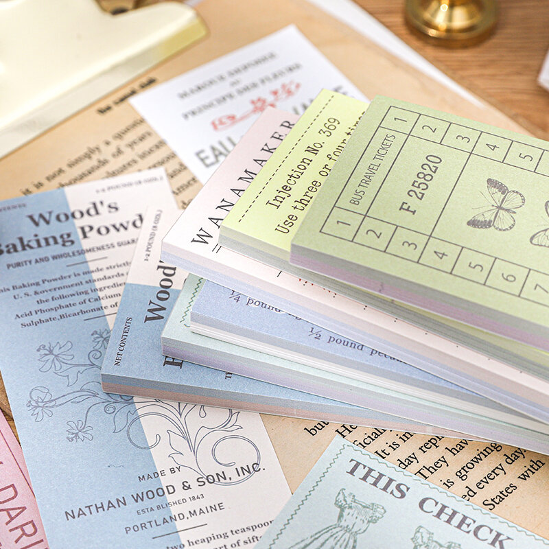 لوحة مذكرة من Dimi تحتوي على 50 ورقة لتذكرة التذاكر والسبائك والتبادل ديكور مجلات مخطط إبداعي لسكرابوكينغ أدوات مكتبية للمدرسة