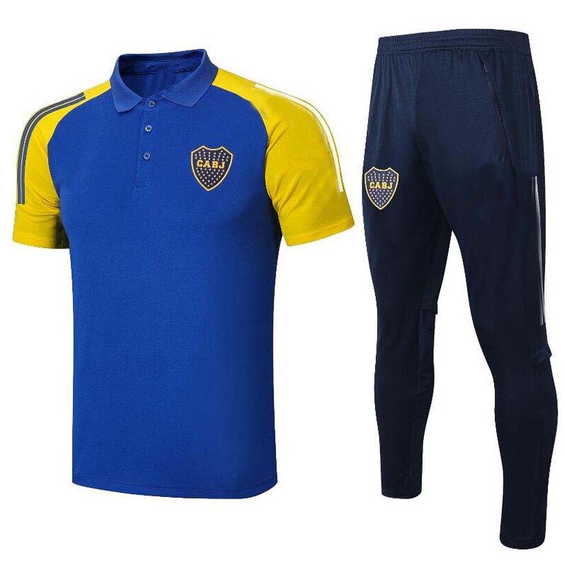 2021 Trainingspak Mannen Boca Juniors Trainingspak Volledige Mouw Voetbal Trainingspak 2022 Sweatshirt En Broek De Rossi Tevez Set