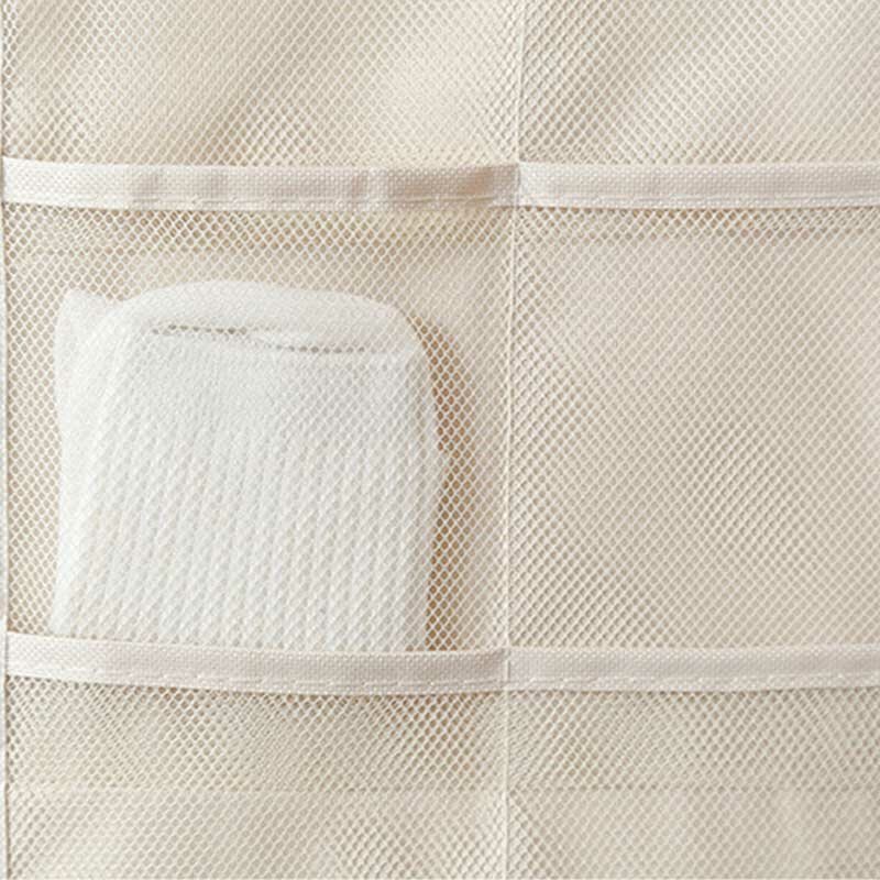 Saco de roupas de suspensão sólida roupa interior sutiã dupla face saco de armazenamento de tecido pacote de classificação 1 peça organizador de suspensão de parede da porta