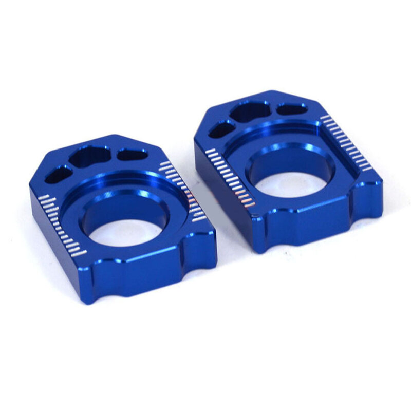 Ajustador trasero de cadena de oro para YAMAHA YZ125, YZ250, YZ250F, 450F, WR250F, 450F, agujero pequeño