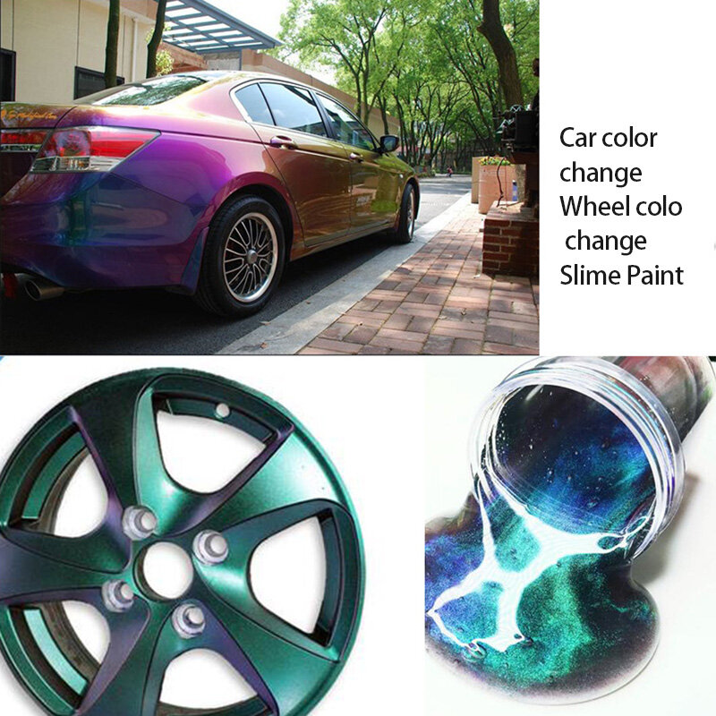 Pigmentos de camaleón para coche, pigmento de pintura en polvo que cambian de Color para decoración de bicicleta, 10g