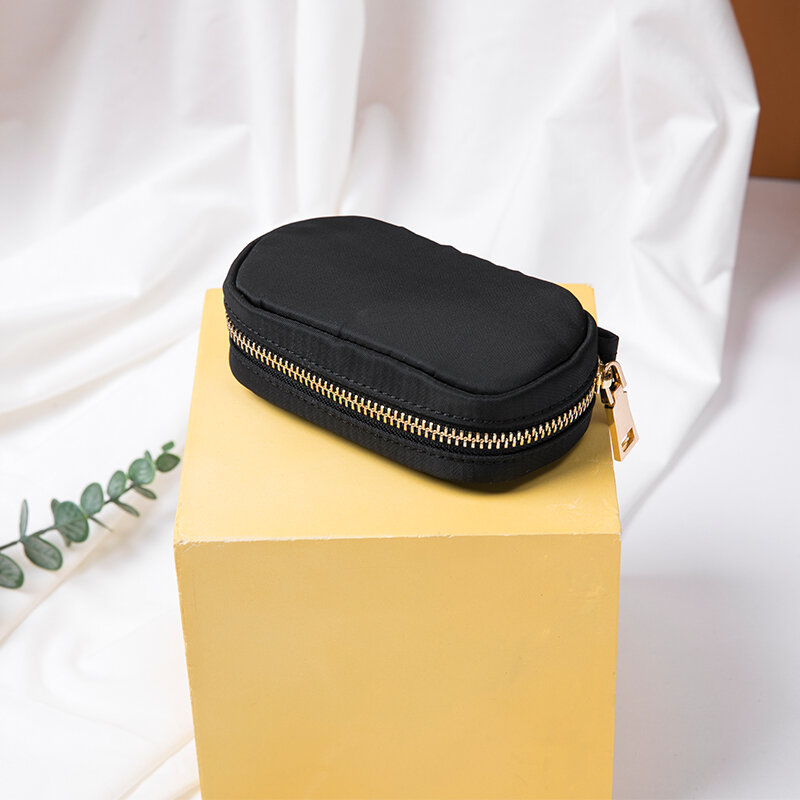 Nylon Canvas Portemonnee Ins Koreaanse Mode Eenvoudige Card Case Mini Leuke Meisje Sleutel Case
