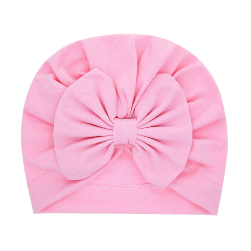 Miękkie dziewczynek kapelusz dzieci dzieci Bowknot czapka Turban noworodka wiosna jesień czapka niemowlę maluchy Headwraps akcesoria dla dzieci